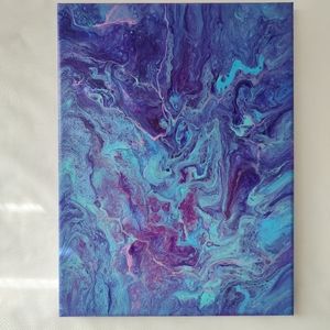 Original Acrylic Art  9 x 12 Inch Canvas
